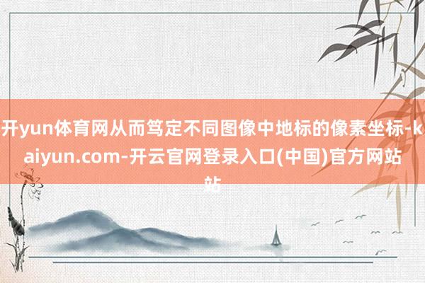 开yun体育网从而笃定不同图像中地标的像素坐标-kaiyun.com-开云官网登录入口(中国)官方网站