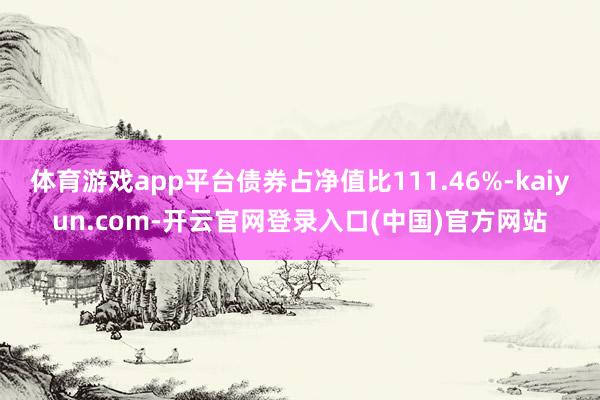 体育游戏app平台债券占净值比111.46%-kaiyun.com-开云官网登录入口(中国)官方网站